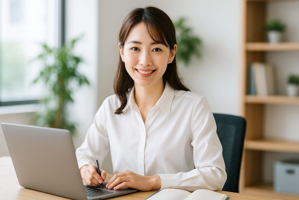 受付や医療事務で働く女性｜事務職の転職イメージ