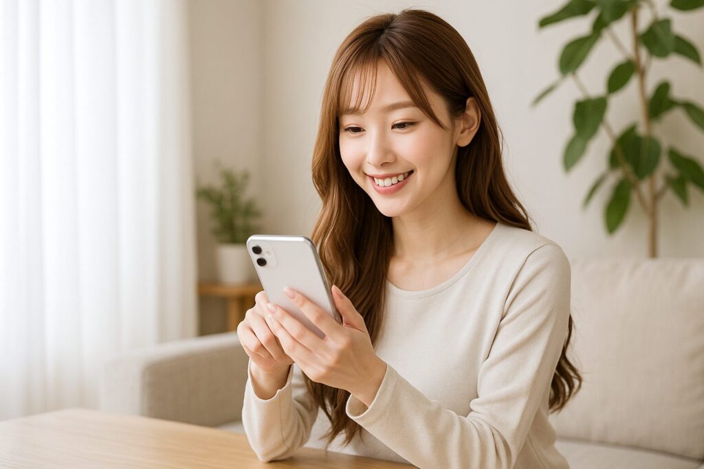 将来のお金に不安を感じる女性のイメージ｜保険や節約・投資などの情報に触れる