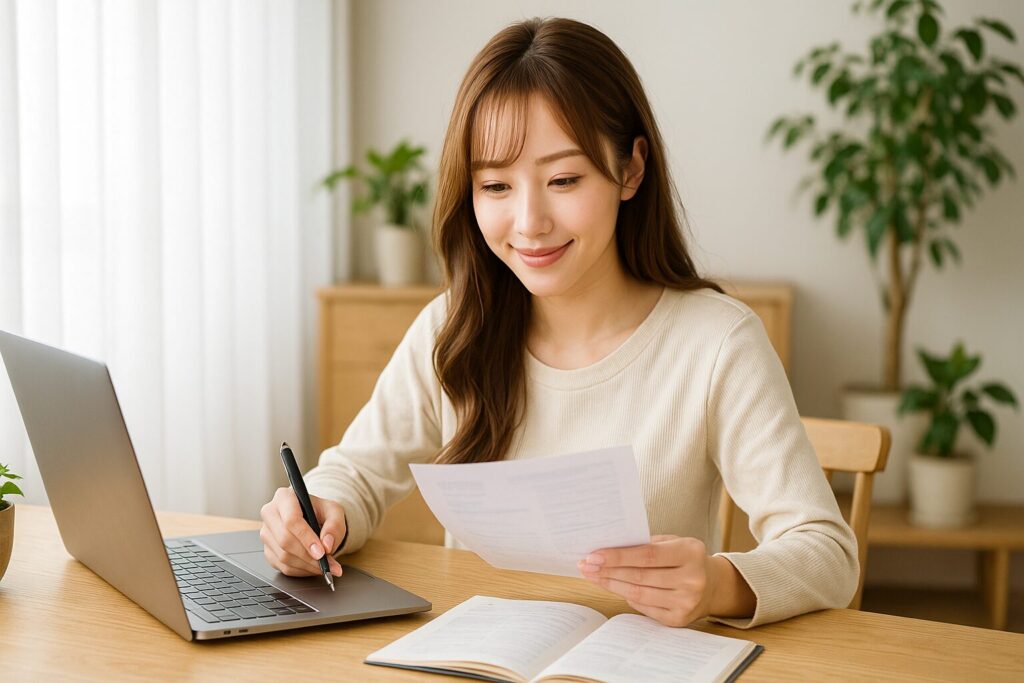 ライフスタイルに合わせた保険の見直しを考える女性のイメージ