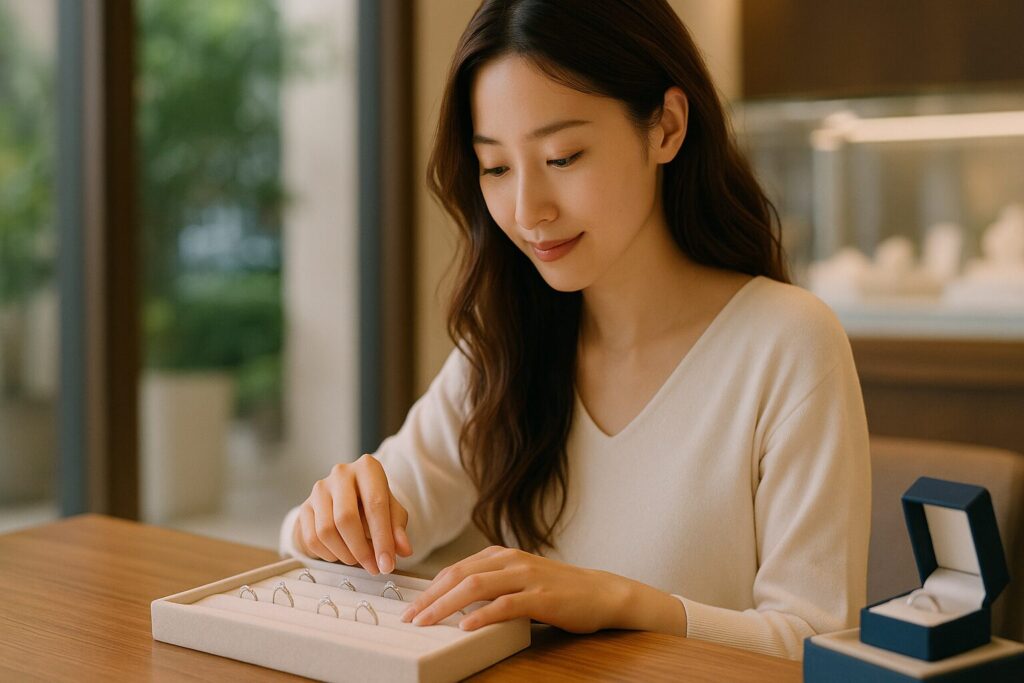 ふたりにぴったりの結婚指輪を見つけるための選び方と比較ポイントを紹介するガイド画像